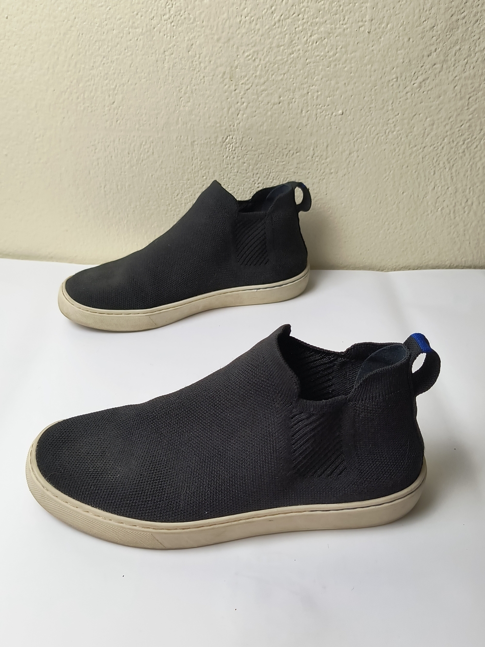 Rothy's Chelsea Bootie Knit Black 8 - Pull On